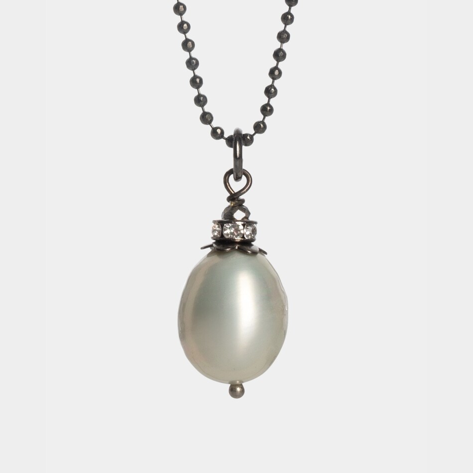 Pearly Morning Egg with Crystal ball