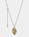 Golden Leaf with Blue Pearl